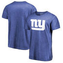 New York Giants NFL Pro Line by Fanatics Branded White Logo Shadow Washed T-Shirt - Royal