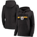 Pittsburgh Steelers NFL Pro Line by Fanatics Branded Women's First String Pullover Hooded Sweatshirt – Charcoal