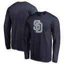 San Diego Padres Fanatics Branded Static Logo Long Sleeve T-Shirt - Navy