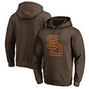 San Diego Padres Fanatics Branded Cooperstown Collection Huntington Pullover Hoodie - Brown