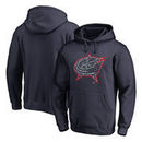 Columbus Blue Jackets Fanatics Branded Static Logo Pullover Hoodie - Navy