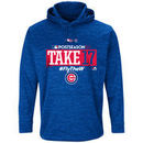 Chicago Cubs Majestic 2017 Postseason Authentic Collection Ultra Streak Fleece Pullover Hoodie – Royal