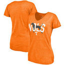 Tennessee Volunteers Fanatics Branded Women's Hometown Tri-Blend V-Neck T-Shirt - Tennessee Orange