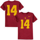 #14 USC Trojans Nike Youth Number T-Shirt - Cardinal