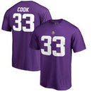 Dalvin Cook Minnesota Vikings NFL Pro Line by Fanatics Branded Authentic Stack Name & Number T-Shirt - Purple