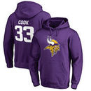 Dalvin Cook Minnesota Vikings NFL Pro Line by Fanatics Branded Player Icon Name and Number Pullover Hoodie - Purple