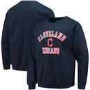 Cleveland Indians Stitches Pullover Sweatshirt - Navy