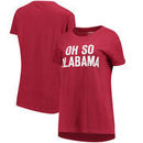Alabama Crimson Tide Pressbox Women's Oh So Boyfriend Rolled Sleeves T-Shirt – Crimson