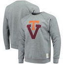 Virginia Tech Hokies Original Retro Brand School Logo Tri-Blend Pullover Sweatshirt – Heathered Gray