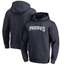 San Diego Padres Fanatics Branded Wordmark Big and Tall Pullover Hoodie - Navy