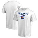 Colorado State Rams Fanatics Branded CSU State Flag Wordmark T-Shirt - White