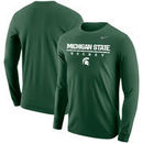 Michigan State Spartans Nike Center Line Hockey Long Sleeve T-Shirt – Green
