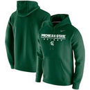 Michigan State Spartans Nike Center Line Hockey Pullover Hoodie - Green