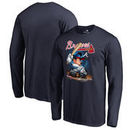 Atlanta Braves Fanatics Branded Disney All Star Long Sleeve T-Shirt - Navy