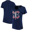 Andrew Benintendi Boston Red Sox Fanatics Branded Women's Power House V-Neck T-Shirt - Navy