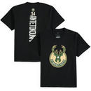 Giannis Antetokounmpo Milwaukee Bucks Fanatics Branded Youth Backer Name & Number T-Shirt - Black