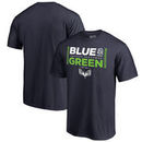 Seattle Seahawks NFL Pro Line by Fanatics Branded Alternate Team Logo Gear Blue & Green T-Shirt - College Navy