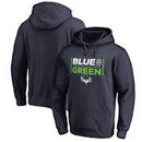 Seattle Seahawks NFL Pro Line by Fanatics Branded Alternate Team Logo Gear Blue & Green Big & Tall Pullover Hoodie - College Nav
