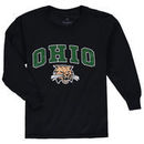 Ohio Bobcats Fanatics Branded Youth Campus Long-Sleeve T-Shirt – Black