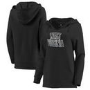 West Virginia Mountaineers Let Loose by RNL Women's Eligible Deep V-Neck Pullover Hoodie - Black