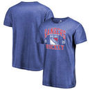 New York Rangers Fanatics Branded Vintage Collection Old Favorite Shadow Washed T-Shirt - Royal