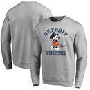 Detroit Tigers Fanatics Branded Disney MLB Tradition Pullover Sweatshirt - Heathered Gray