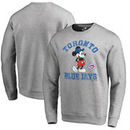 Toronto Blue Jays Fanatics Branded Disney MLB Tradition Pullover Sweatshirt - Heathered Gray