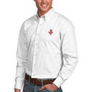 Houston Rockets Antigua Dynasty Button-Down Long Sleeve Shirt – White