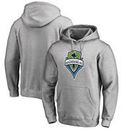 Seattle Sounders FC Fanatics Branded Primary Logo Pullover Hoodie - Heathered Gray