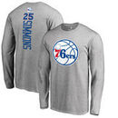 Ben Simmons Philadelphia 76ers Fanatics Branded Backer Big & Tall Long Sleeve T-Shirt - Gray