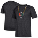 Miami Hurricanes adidas Turnover Chain climalite T-Shirt – Heathered Black