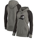 Providence Friars Fanatics Branded Women's Primary Logo Tri-Blend Raglan Plus Size Pullover Hoodie - Heathered Gray