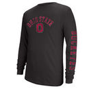 Ohio State Buckeyes Distressed Arch Over Logo 2 Hit Long Sleeve T-Shirt – Black