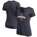 Houston Astros Fanatics Branded Women's 2017 American League Champions Pennant V-Neck T-Shirt - Navy