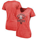 Toronto Raptors Fanatics Branded Women's Star Wars Empire Tri-Blend T-Shirt - Red