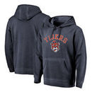 Auburn Tigers Fanatics Branded Vault Arch Over Logo Shadow Washed Pullover Hoodie - Navy