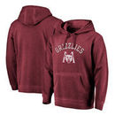 Montana Grizzlies Fanatics Branded Vault Arch Over Logo Shadow Washed Pullover Hoodie - Garnet