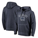 New Hampshire Wildcats Fanatics Branded Vault Arch Over Logo Shadow Washed Pullover Hoodie - Navy