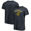 Michigan Wolverines Fanatics Branded Vault Arch Over Logo Shadow Washed T-Shirt - Navy