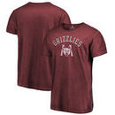 Montana Grizzlies Fanatics Branded Vault Arch Over Logo Shadow Washed T-Shirt - Garnet
