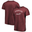 Southern Illinois Salukis Fanatics Branded Vault Arch Over Logo Shadow Washed T-Shirt - Garnet