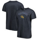 West Virginia Mountaineers Fanatics Branded Vault Arch Over Logo Shadow Washed T-Shirt - Navy