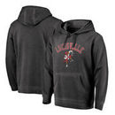 Louisville Cardinals Fanatics Branded Vault Arch Over Logo Shadow Washed Pullover Hoodie - Black