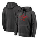 Texas Tech Red Raiders Fanatics Branded Vault Arch Over Logo Shadow Washed Pullover Hoodie - Black