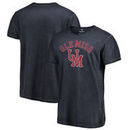 Ole Miss Rebels Fanatics Branded Vault Arch Over Logo Shadow Washed T-Shirt - Navy