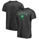 North Texas Mean Green Fanatics Branded Vault Arch Over Logo Shadow Washed T-Shirt - Black