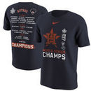 Houston Astros Nike 2017 World Series Champions Roster T-Shirt - Navy