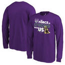 Sacramento Kings Fanatics Branded Youth Star Wars Jedi Strong Long Sleeve T-Shirt - Purple