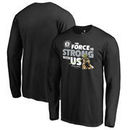 Brooklyn Nets Fanatics Branded Star Wars Jedi Strong Long Sleeve T-Shirt - Black