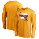 Los Angeles Lakers Fanatics Branded Star Wars Jedi Strong Long Sleeve T-Shirt - Gold